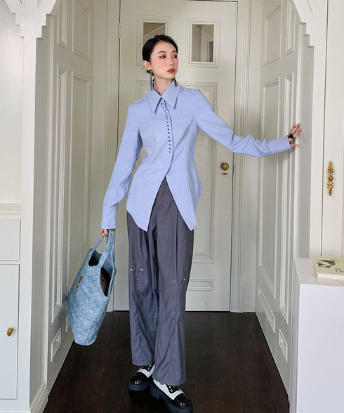 Star Button Blouse